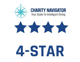 4 Star Rating by Charity Navigator