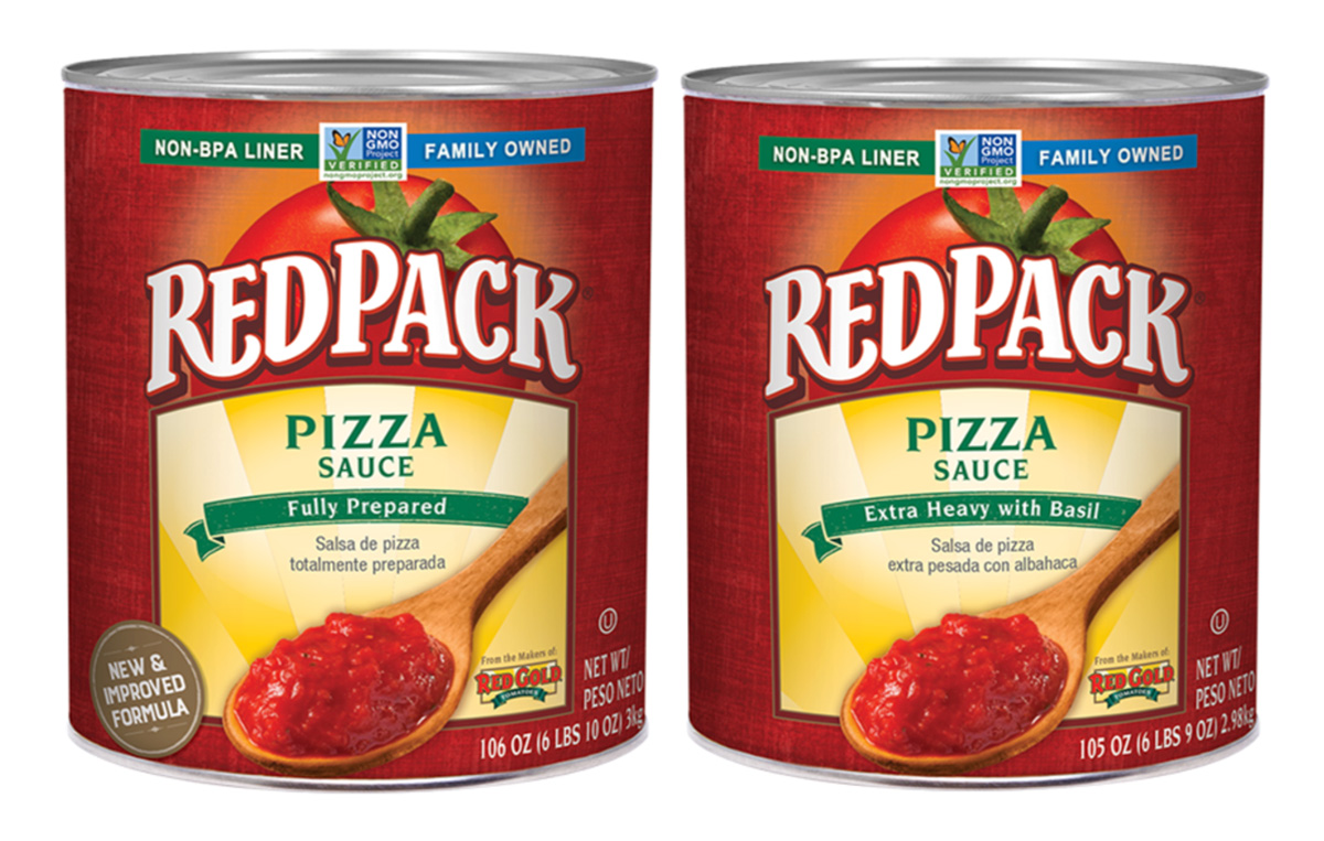 Redpack Pizza Sauce is available in two different formulas to fit your ideal flavor of pizza.