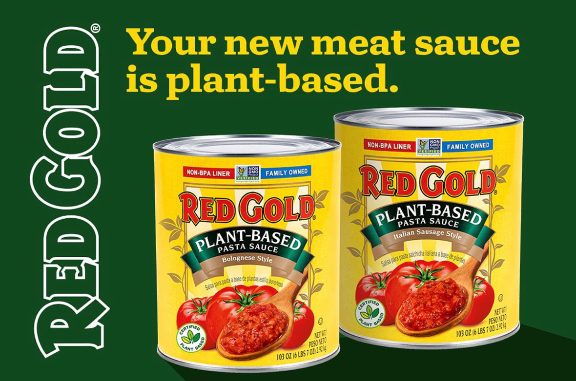 Your new meat sauce is plant-based.