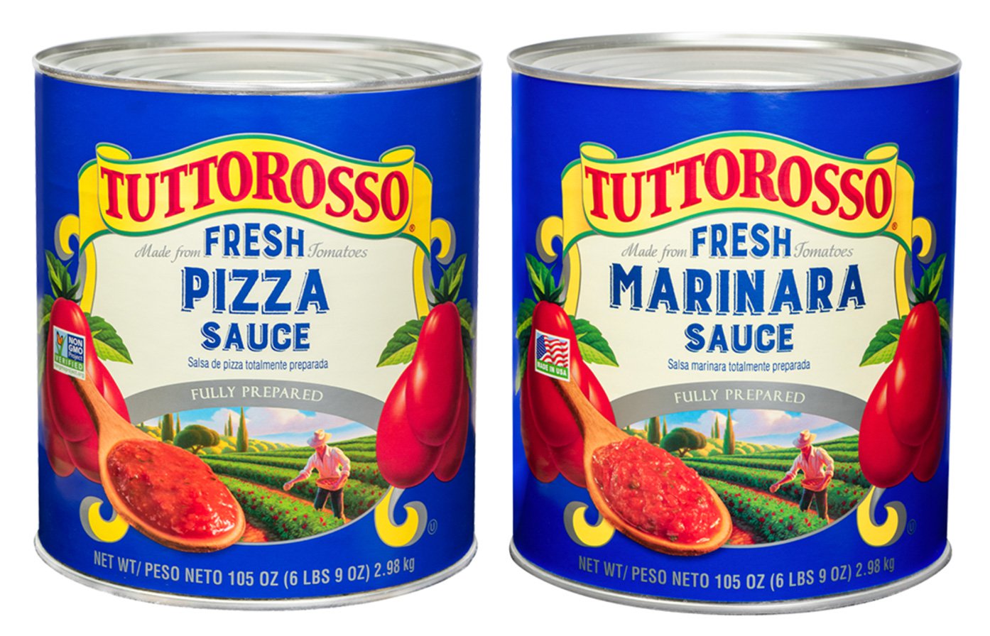 Tuttorosso fully prepared sauces are made with fresh tomatoes.