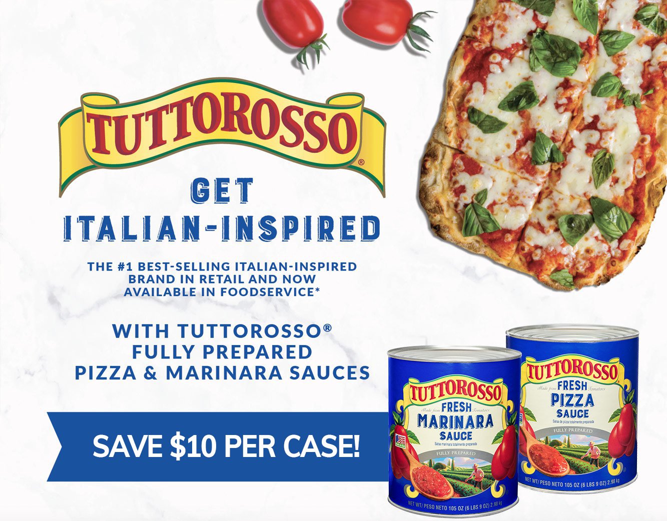 Get Italian-Inspired The #1 best-selling Italian-inspired brand in retail and now available for foodservice. Save $10 per case