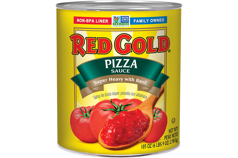 REDIS9F_RedGold_PizzaSauceSuperHeavywithBasil_#10Can_105OZ_Foodservice