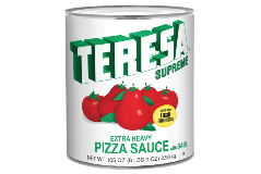 An image of a 105 oz can of Teresa Pizza Sauce.