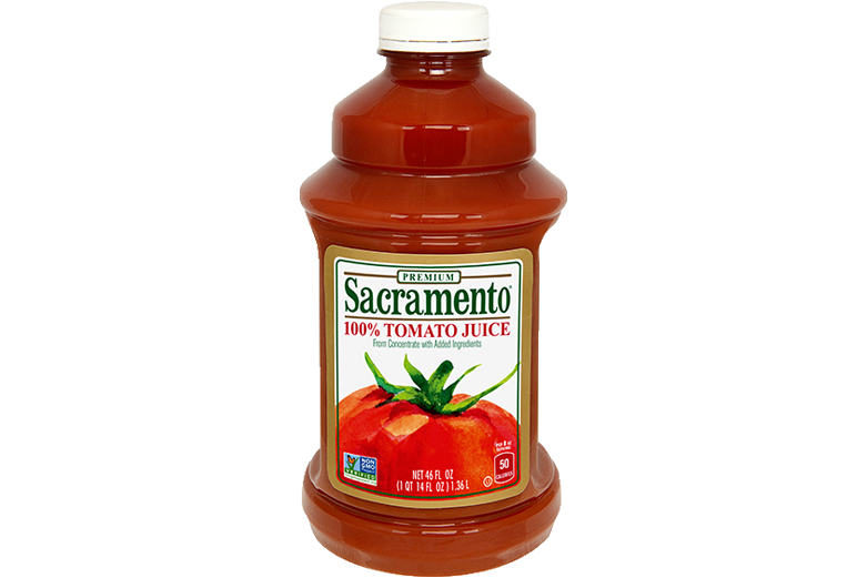 Red Gold Food Service Bottle Sacramento Tomato Juice SACVA4P 46oz